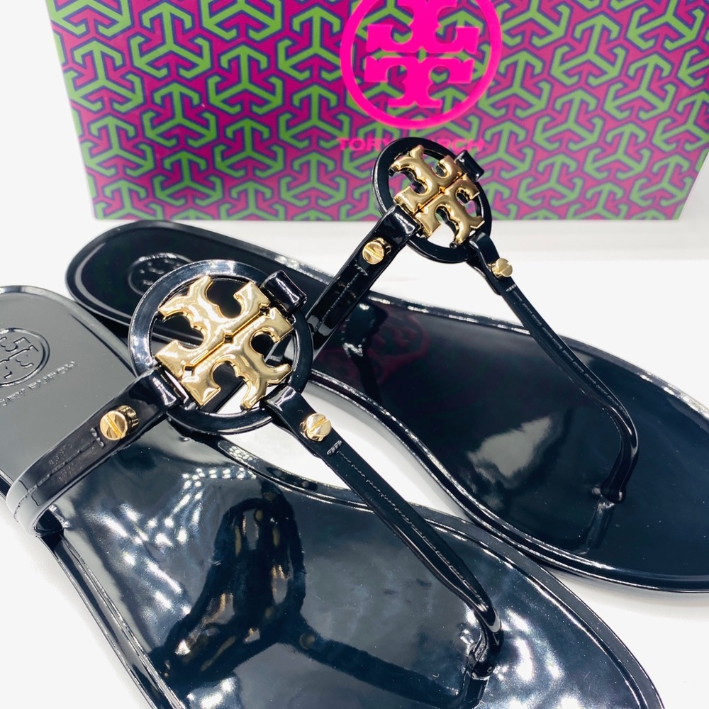 Tory Burch Women’s Mini Miller Flat Thong Sandals SIZE 10 NWB - Picture 3 of 6